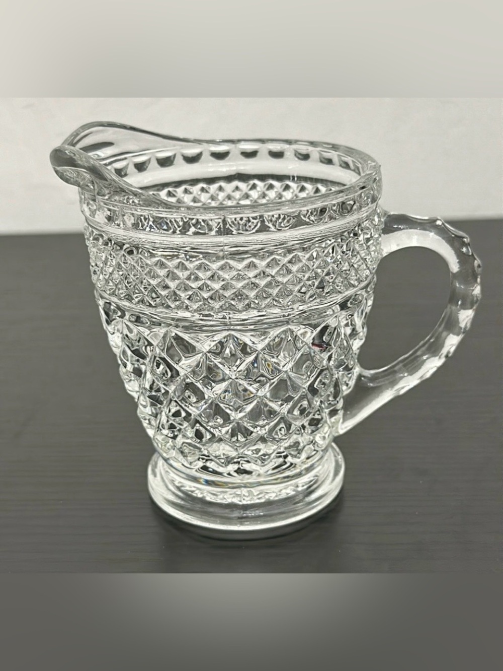 Wexford Anchor Hocking Pressed Glass 8oz Creamer